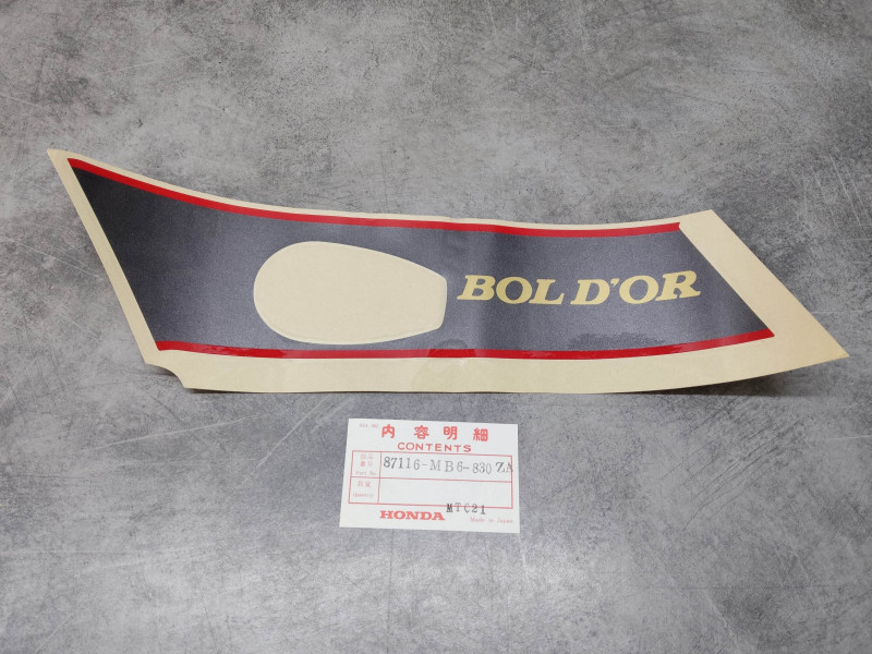 Décor Autocollant Carénage Honda VF1000F2F-G | 87116-MB6-830ZA