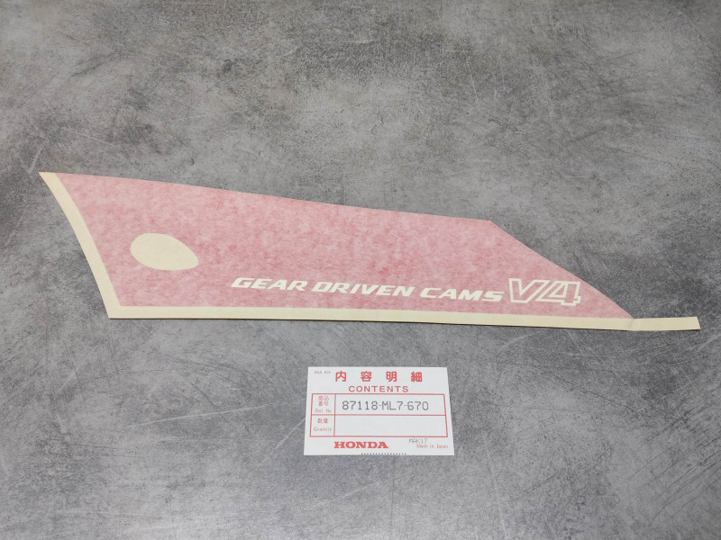 Décor autocollant gauche Honda VFR700F Interceptor 87118-ML7-670