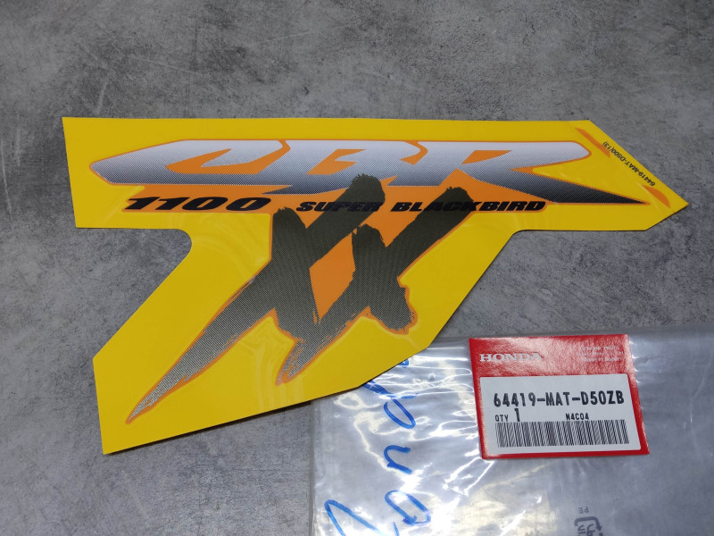 Autocollant Décor TYPE13 CBR1100XX 2001 Honda 64419-MAT-D50ZB