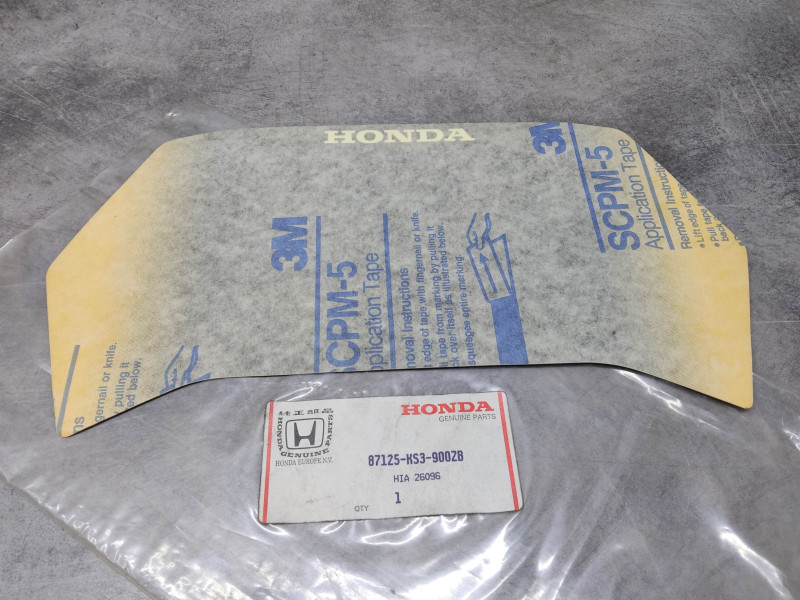 Décor Autocollant Avant TYPE B Honda 87125-KS3-900ZB