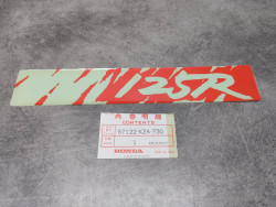 Autocollant Swingarm Gauche Honda CR125R 1991 - 87122-KZ4-730