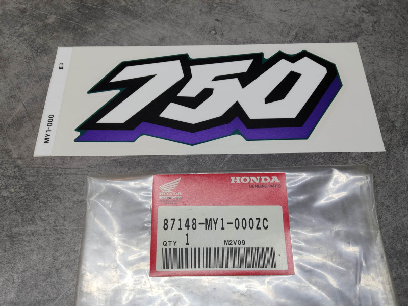 Autocollant MARK SIDE TYPE3 Honda XRV750 1993 - Réf. 87148-MY1-000ZC