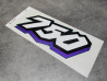 Autocollant MARK SIDE TYPE3 Honda XRV750 1993 - Réf. 87148-MY1-000ZC