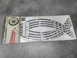 Stickers de roue noirs  (15 à 19 pouces) MOTOKING HOSTETTLER GP DESIGN D2827-020