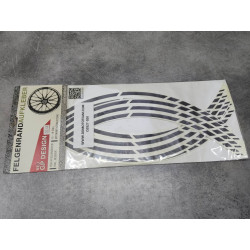 Stickers Roue Noirs 15-19 Pouces Honda MOTOKING GP Design