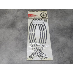 Stickers Roue Noirs 15-19 Pouces Honda MOTOKING GP Design