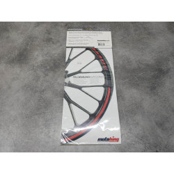 Stickers Roue Noirs 15-19 Pouces Honda MOTOKING GP Design