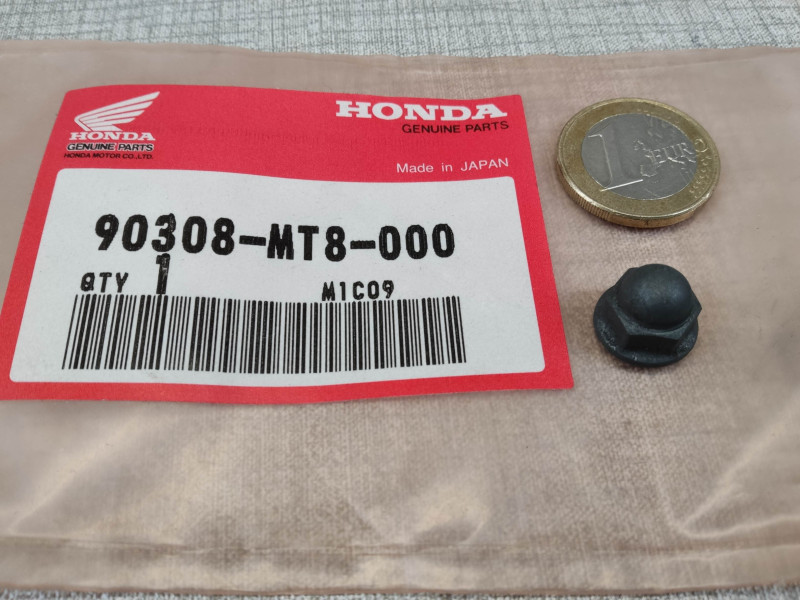 Écrou borgne noir 6mm Honda – Réf. 90308MT8000
