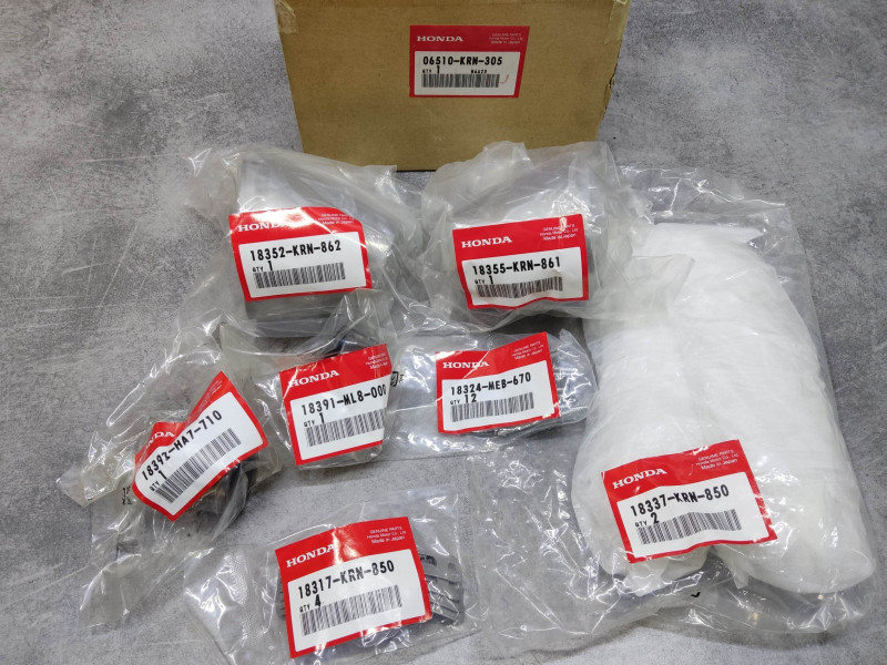 Kit embouts de silencieux HONDA CRF250 2007   06510-KRN-305