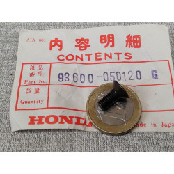 Vis Noire 6x12 Tête Fraisée Honda 93600-0601207 - Neuve