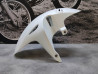 Garde boue avant blanc *NHB44P* CB600F HORNET 2013 HONDA 61100-MBZ-C50YK