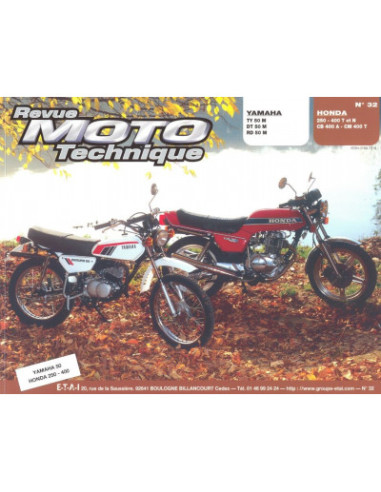 RMT 32 YAMAHA TY-DT-RD 50 et HONDA  CB250 N et T CB400 N T et A