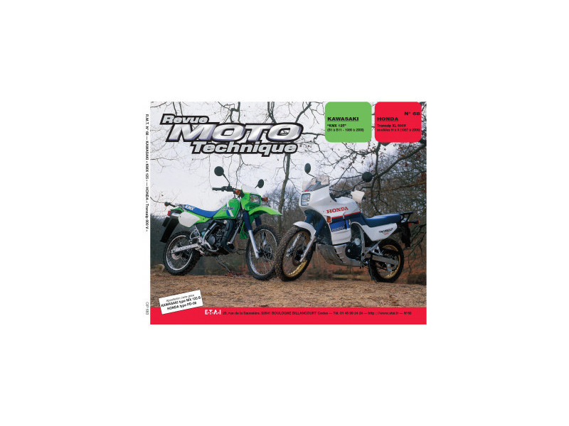 RMT 68.3 KAWASAKI KMX 125 86 à 2000 et HONDA XL 600V Transalp 1987 à 2000