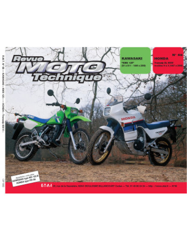 RMT 68.3 KAWASAKI KMX 125 86 à 2000 et HONDA XL 600V Transalp 1987 à 2000