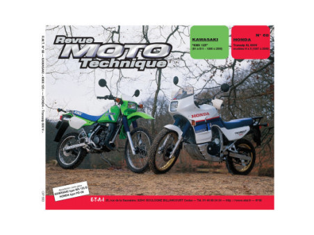 RMT 68.3 KAWASAKI KMX 125 86 à 2000 et HONDA XL 600V Transalp 1987 à 2000