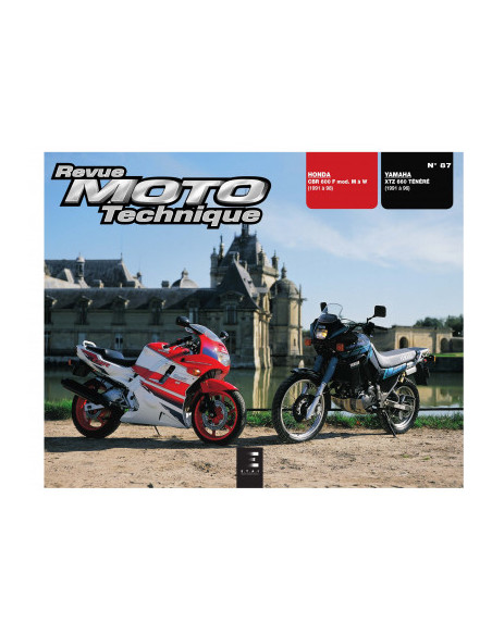 RMT 87.3 HONDA CBR600 F  PC31 1991 à 1998 et YAMAHA XTZ 660 ténéré 1991 à 1996