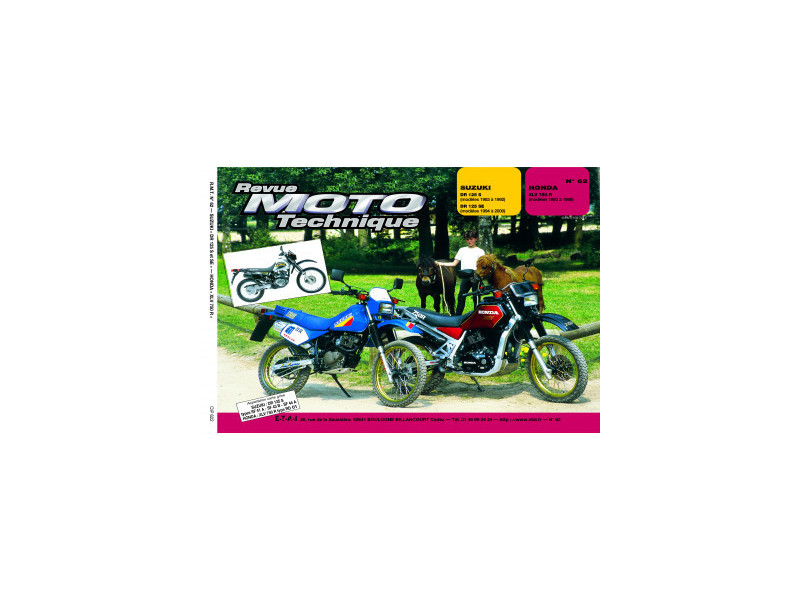 RMT 62.2 Honda XLV 750 & Suzuki DR 125 – Revue Technique
