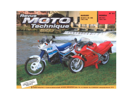 RMT 81.3 HONDA VFR750 RC36 (1990 à 1997) et SUZUKI DR 650 (1990 à 1995)