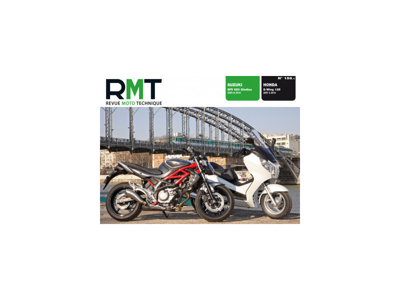 RMT 156.1 - HONDA S-WING 125 2007 à 2010 - SUZUKI SFV 650 GLADIUS 2009 et 2010