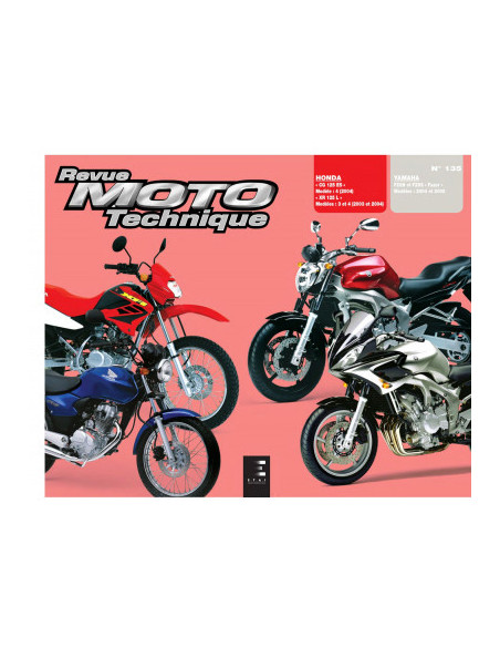 RMT 135.1 HONDA CG125 XR125 (2003 à 2004) et YAMAHA FZ6 FAZER (2004 à 2005)