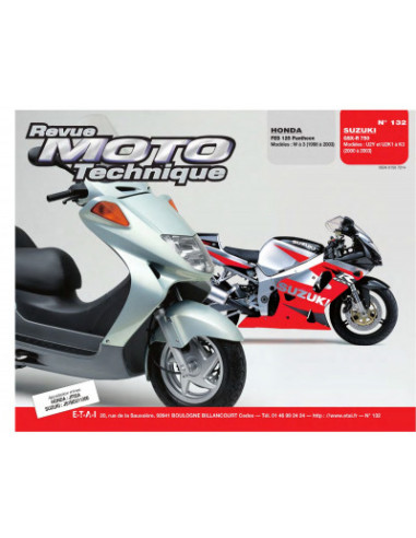 RMT 132.1 HONDA 125 FES (1999 à 2003) et SUZUKI GSX 750 (2000 à 2003)