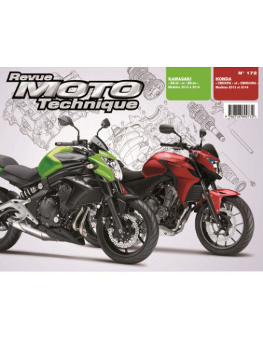 RMT 172 HONDA CB/CBR 500 (2013 à 2014) et KAWASAKI ER-6n/f 650 (2012 à 2014)