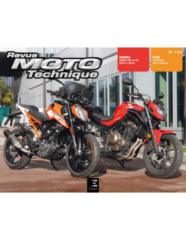 RMT 193 KTM 125 DUKE (2017 à 2019) et HONDA CB500 FA - XA (2016 à 2018)