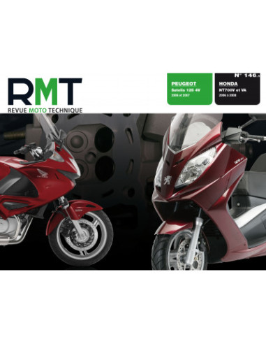 RMT 146.1 PEUGEOT SATELIS 125 4V 2006 2007 et HONDA NT700V et VA DEAUVILLE 06 08