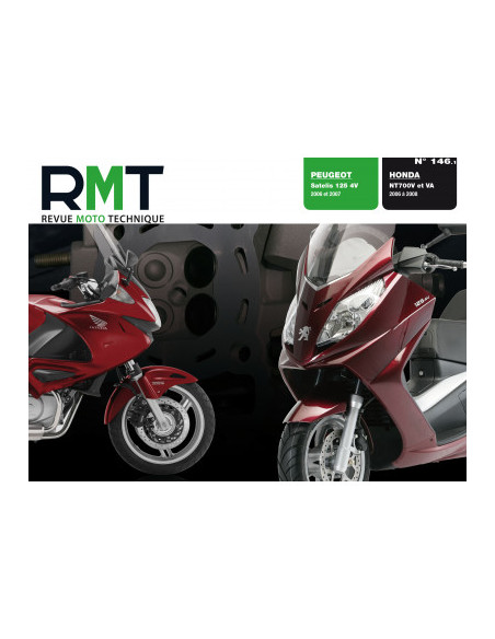 RMT 146.1 PEUGEOT SATELIS 125 4V 2006 2007 et HONDA NT700V et VA DEAUVILLE 06 08