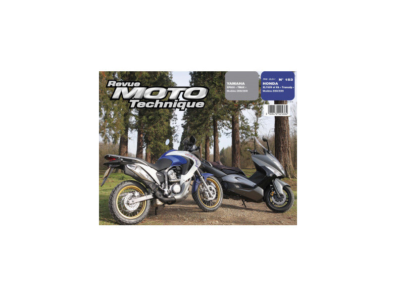 RMT 153.1 YAMAHA XP500 T-MAX (2008 à 2009) et HONDA XL700 V TRANSALP 2008 à 2009