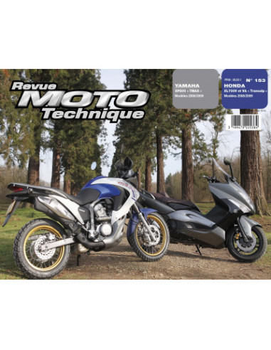 RMT 153.1 YAMAHA XP500 T-MAX (2008 à 2009) et HONDA XL700 V TRANSALP 2008 à 2009