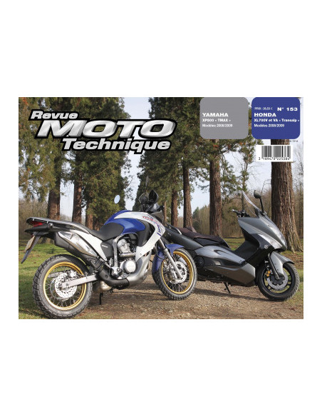 RMT 153.1 YAMAHA XP500 T-MAX (2008 à 2009) et HONDA XL700 V TRANSALP 2008 à 2009