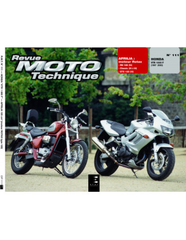 RMT 111 HONDA VTR 1000 (1997 à 2003) et APRILIA MOTEUR ROTAX 125 (1996 à 1998)