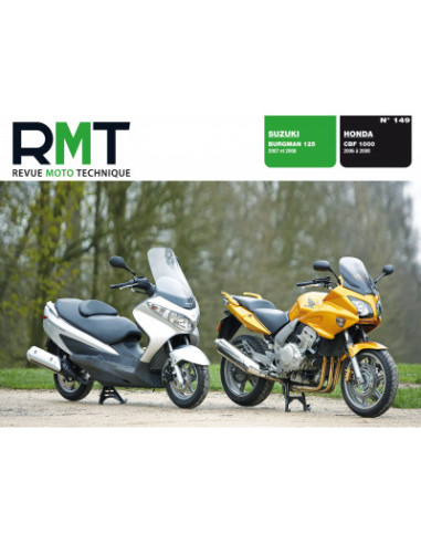 RMT 149 - SUZUKI BURGMAN 125 (2007 et 2008) - HONDA CBF 1000 (2006 à 2008)