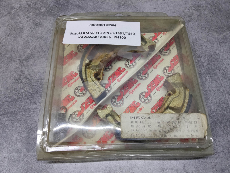Jeu de machoires de frein adaptable KAWASAKI SUZUKI BREMBO MS04