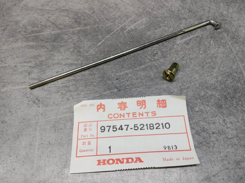 Rayon B 9x171 + écrou MT125 SL125K1 XL125 K0/K2 HONDA 97547-521-8210