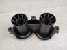 paire de cornets bridés côté droit CBR1000 RR FIREBLADE HONDA 17225-MEL-F21