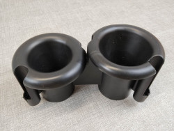 paire de cornets bridés côté droit CBR1000 RR FIREBLADE HONDA 17215-MEL-F21