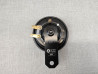 Klaxon moto noir adaptable 6V / 90mm de diamètre