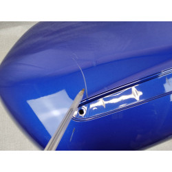 Couvercle de valise bleu occasion rayé  GL1800 GOLDWING HONDA 81421-MCA-000ZBOCC