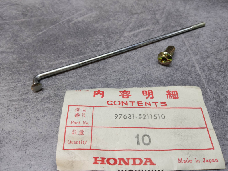 Rayon B + écrou 9x137.5 CM125T CM185T CM200T HONDA 97631-5211510
