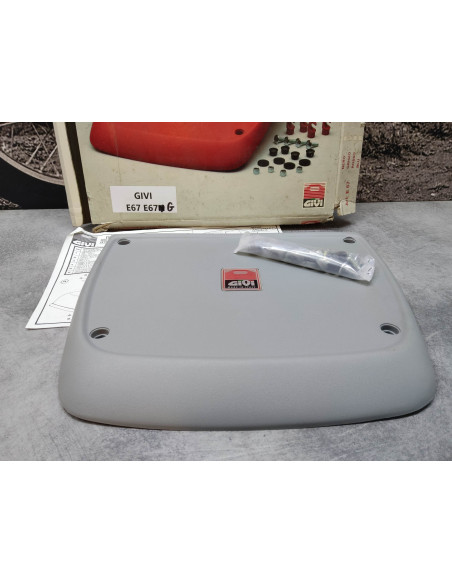 Couvercle top-case GRIS neuf E67 / E67G HONDA GIVI E67 G