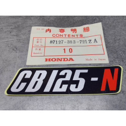 Autocollant CB125N (A-89) HONDA 87127-383-721ZA