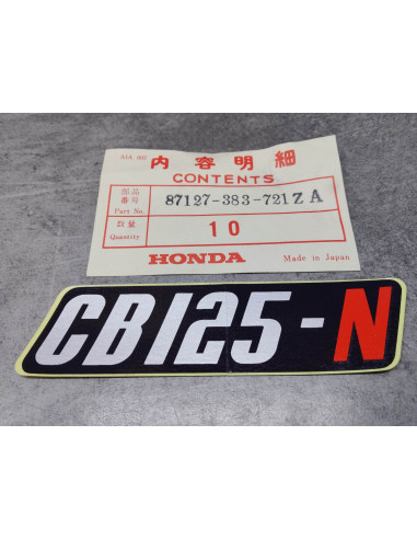 Autocollant CB125N (A-89) HONDA 87127-383-721ZA