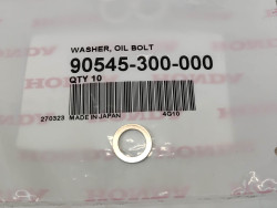 Rondelle etancheite de durite de frein circuit de graissage HONDA 90545-300-000