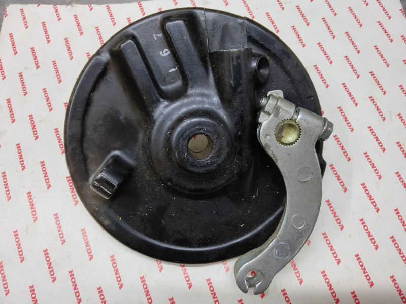 Flasque frein AV complet + biellette mâchoires occasion TBE HONDA 45010-167-010