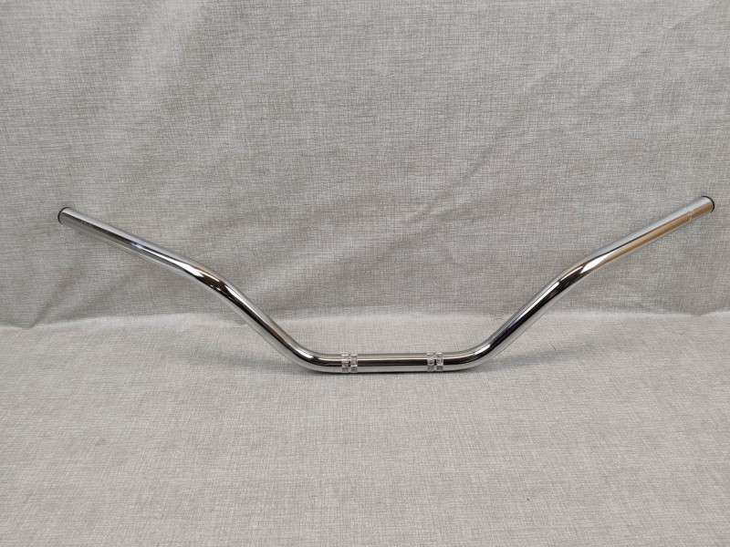 Guidon haut adaptable diamètre 22mm avec lumières usinées pour passage des cabl