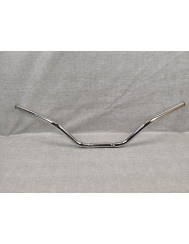 Guidon haut adaptable diamètre 22mm avec lumières usinées pour passage des cabl