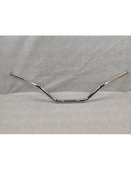 Guidon haut adaptable diamètre 22mm avec lumières usinées pour passage des cabl