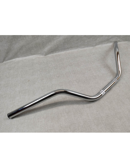 Guidon haut adaptable diamètre 22mm avec lumières usinées pour passage des cabl